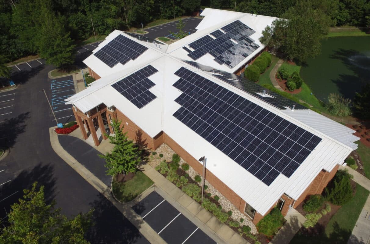 A Hampton Family Practice solar panels